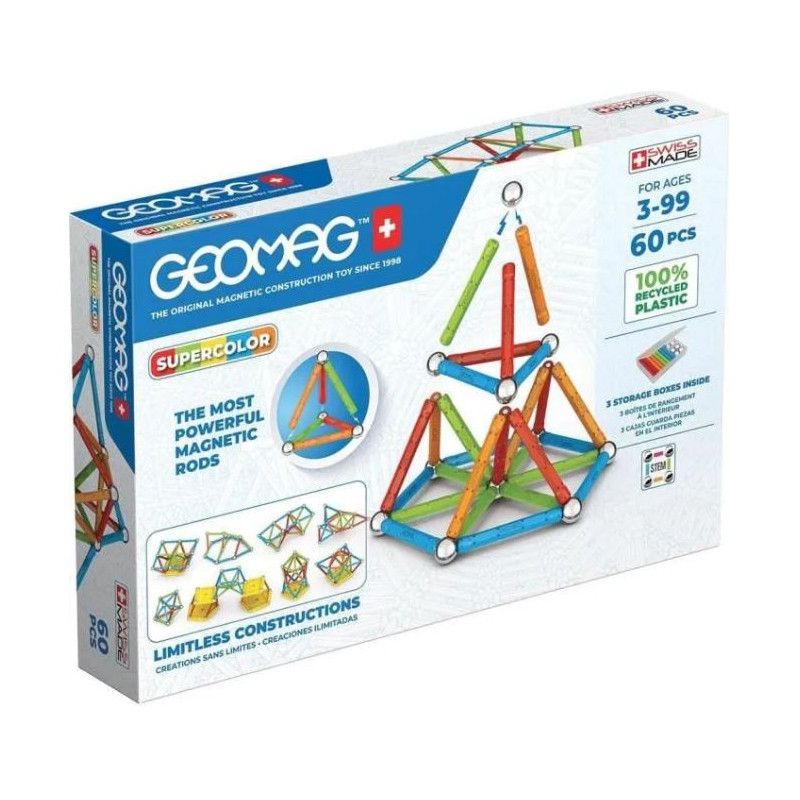 Geomag Supercolor Recycled 60 pcs