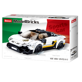 Model Bricks - Italian Super Car White