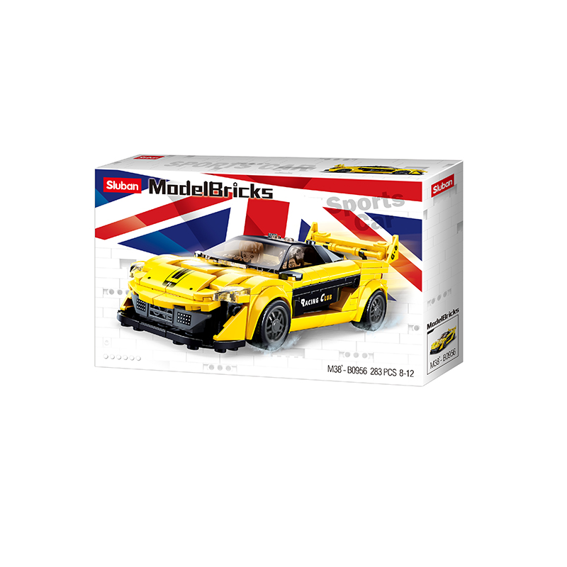 Model bricks - English Super Car Yellow