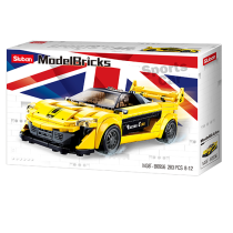 Model bricks - English Super Car Yellow