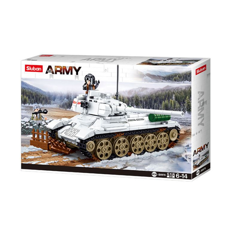 Sluban (Battle of Budapest)-Medium Tank (White) - Jeux enfants Tunisie