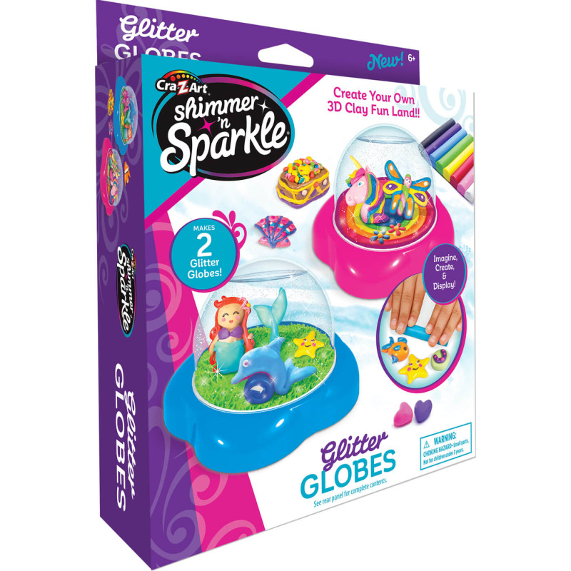 Shimmer 'n Sparkle -  Glitter Globes, Makes 2 Glitter Globes