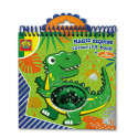 Loisirs créatifs pour enfants - Livre de Coloriage Paillettes Magiques (bleu-vert) - Livraison rapide Tunisie