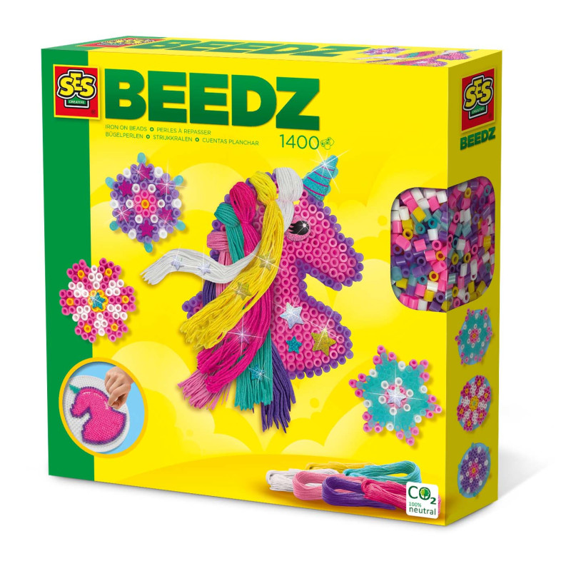 Beedz : Perles à repasser - Licorne avec crinière Beedz : Perles à repasser - Licorne avec crinière