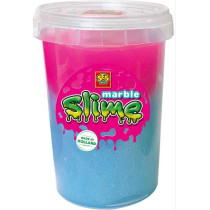 Slime : Slime marbré - Bleu et rose 200 g