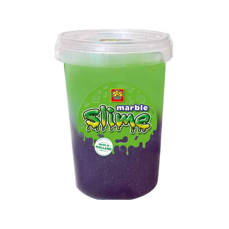 Slime : Slime marbré - Violet et vert 200 g