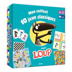 Jeux de société pour enfants - Coffret - MON COFFRET 10 JEUX CLASSIQUES AVEC LOUP - Livraison rapide Tunisie