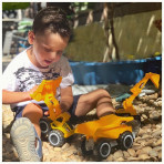 Circuits, véhicules et robotique pour enfants - BTE/ PELLETEUSE 25CM FRICTION LUMINEUSE ET SONIQUE - Livraison rapide Tunisie
