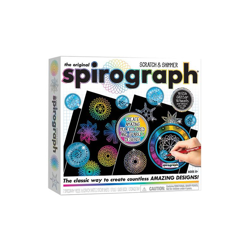 SPIROGRAPH Multicolore et Pailleté