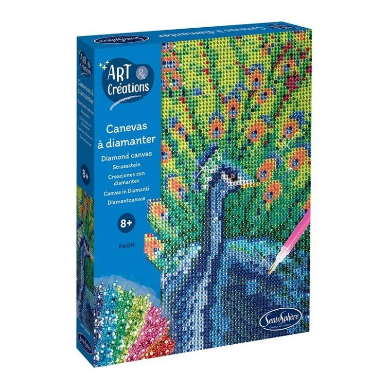 Art & Créations CANEVAS A DIAMANTER Paon Art & Créations CANEVAS A DIAMANTER Paon