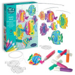 Loisirs créatifs pour enfants - ART & CREATIONS - MOBILE VITRAIL - POISSONS - Livraison rapide Tunisie