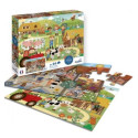 Puzzles pour enfants - PUZZLE 2*24 pièces - Ferme et Ville - Livraison rapide Tunisie