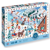 PUZZLE 100 pièces XXL - Sports d'Hiver