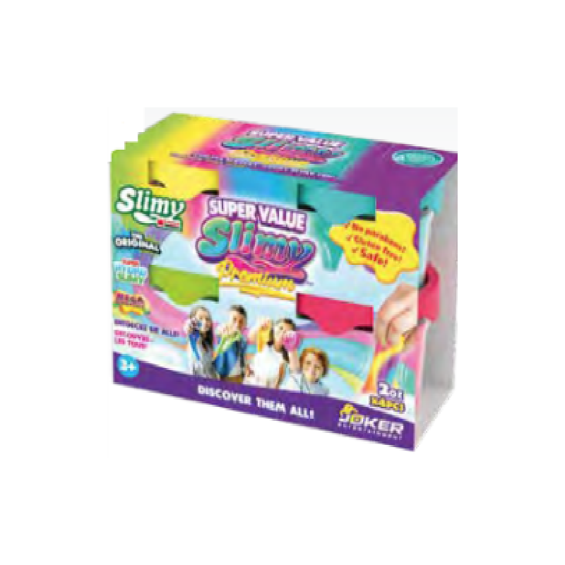 Slimy Color - 56gr : Pack 4 pots Slimy Color - 56gr : Pack 4 pots