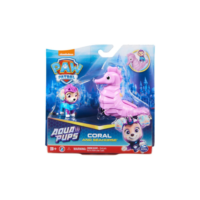 PACK DE 2 FIGURINES AQUA PUPS La Pat' Patrouille - Coral PACK DE 2 FIGURINES AQUA PUPS La Pat' Patrouille - Coral