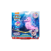 PACK DE 2 FIGURINES AQUA PUPS La Pat' Patrouille - Coral