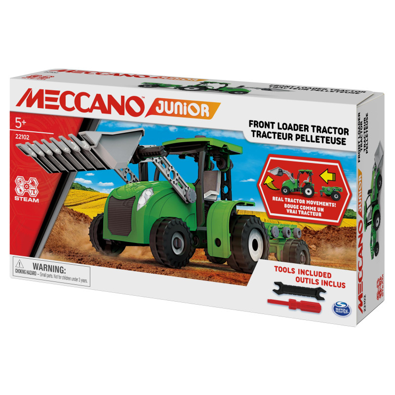 TRACTEUR PELLETEUSE Meccano Junior TRACTEUR PELLETEUSE Meccano Junior