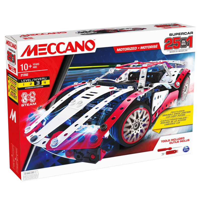 SUPERCAR - 25 MODELES MOTORISES Meccano SUPERCAR - 25 MODELES MOTORISES Meccano