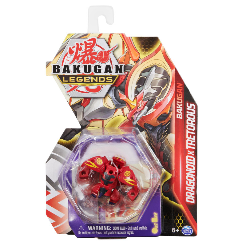 Bakugan :PACK 1 BAKUGAN SAISON 5 - Dragonoid x Tretorous Red