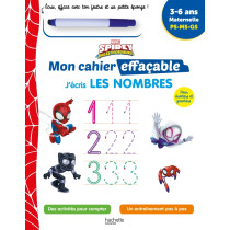 Disney - Spidey et ses amis extraordinaires  - Mon cahier effaçable - J'écris les nombres