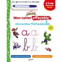 Disney - Spidey et ses amis extraordinaires  - Mon cahier effaçable - J'écris les minuscules (4-6 ans)