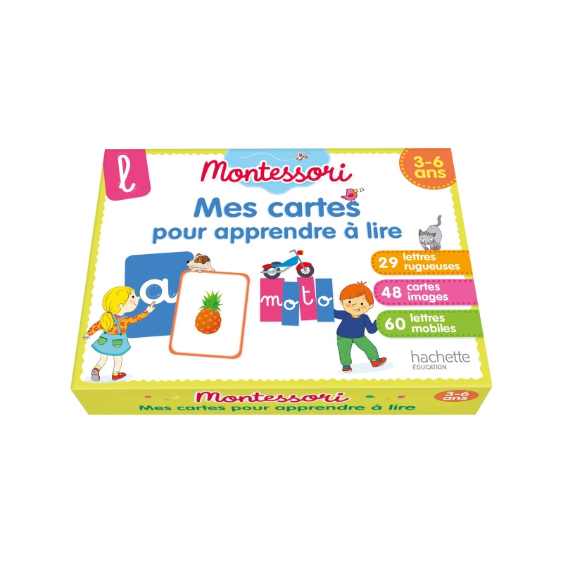 Coffret Montessori - Mes cartes pour apprendre à lire 3-6 ans - Jeu