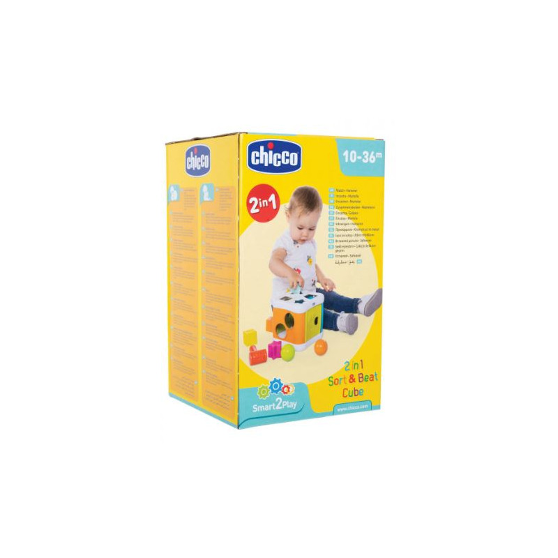 2 in 1 Sort & Beat Cube / CUBE À FORMES 2 EN 1 2 in 1 Sort & Beat Cube / CUBE À FORMES 2 EN 1