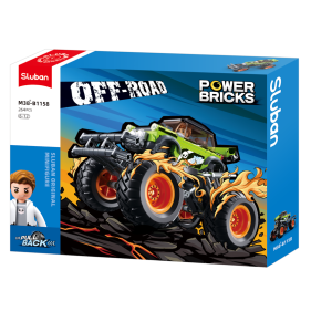 Sluban - Power Bricks : Green Monster Truck