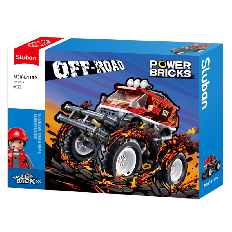 Sluban - Power Bricks :Monster Truck Go Red