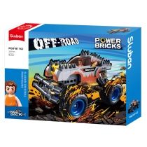 Sluban - Power Bricks :  Silver Fire Monster Truck