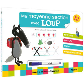 Livre-ardoise P'tit Loup : MA MOYENNE SECTION AVEC LOUP