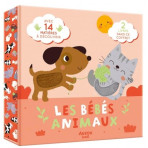 Livres pour enfants - Coffret 2 livres - 14 matières à découvrir et à toucher - Les bébés animaux - Livraison rapide Tunisie