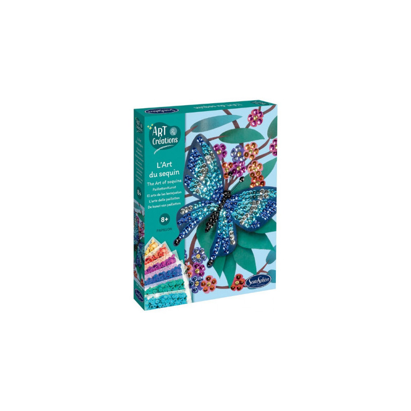 Art & Creations Papillon en sequins – Kit créatif dès 8 ans