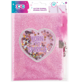 Born To Sparkle Glitter Journal And Pen