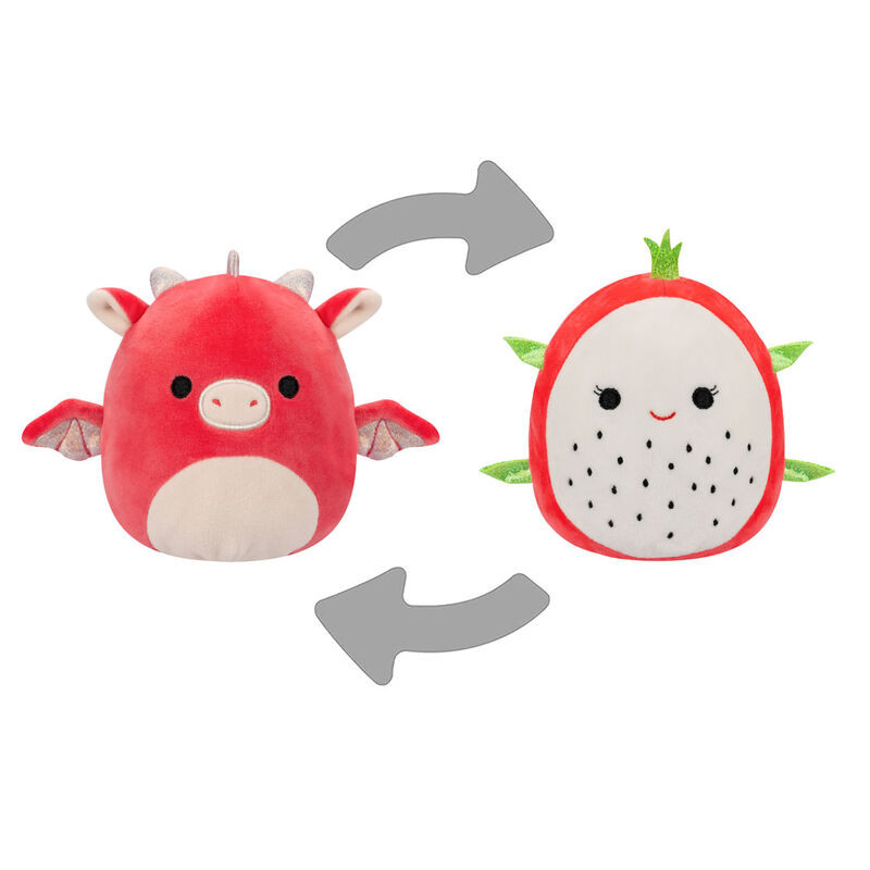 SQK - Little Plush (5" Squishmallows) (Delita/Baiden - Dragonfruit/Red Dragon - Flipamallows)