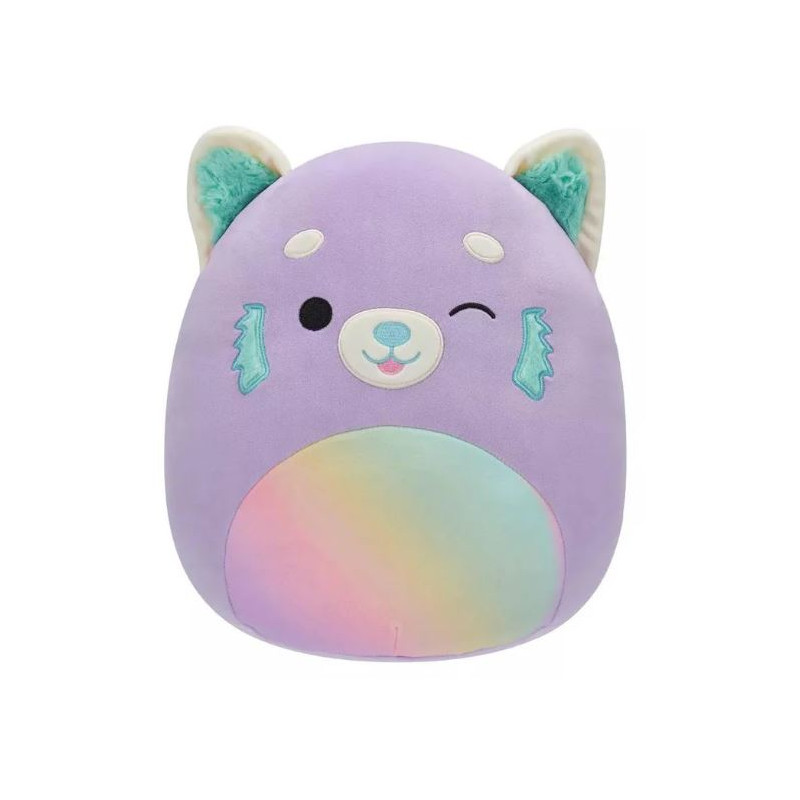 SQK - Medium Plush (12" Squishmallows) (Lexis - Purple Panda W/Rainbow Belly)