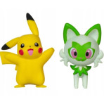 Peluche Pokémon Sprigatito 20,3 Cm - Matière Super Douce, Officielle Jazwares, Dès 2 Ans