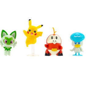 Pokémon PKW - Battle Figure First Partner Pokémon Set - Generation IX (Fuecoco, Sprigatito, Quaxly, Pikachu)