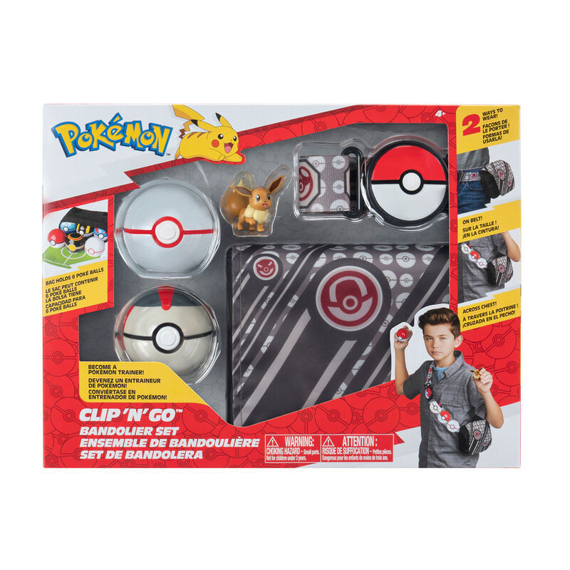Pokémon PKW -Bandolier Set - Premier Ball & Timer Ball + Figurine