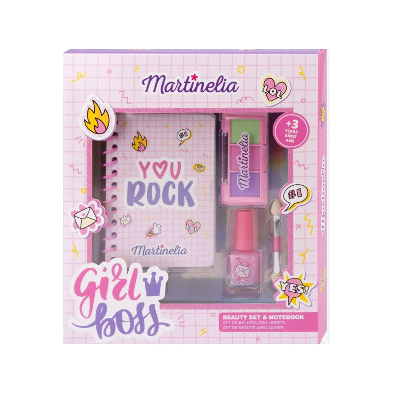 MARTINELIA SUPER GIRL NOTEBOOK & BEAUTY SET