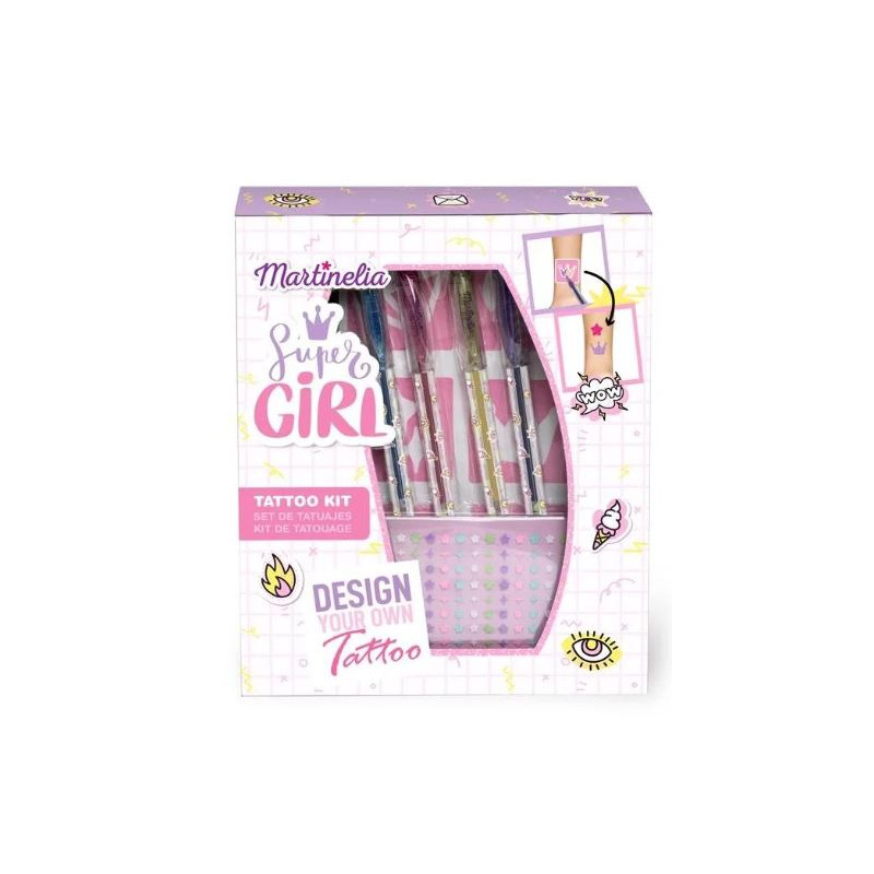 MARTINELIA SUPER GIRL BODY ART TATTOO KIT