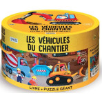Puzzles pour enfants - Puzzle rond - Les Véhicules du Chantier - Livraison rapide Tunisie