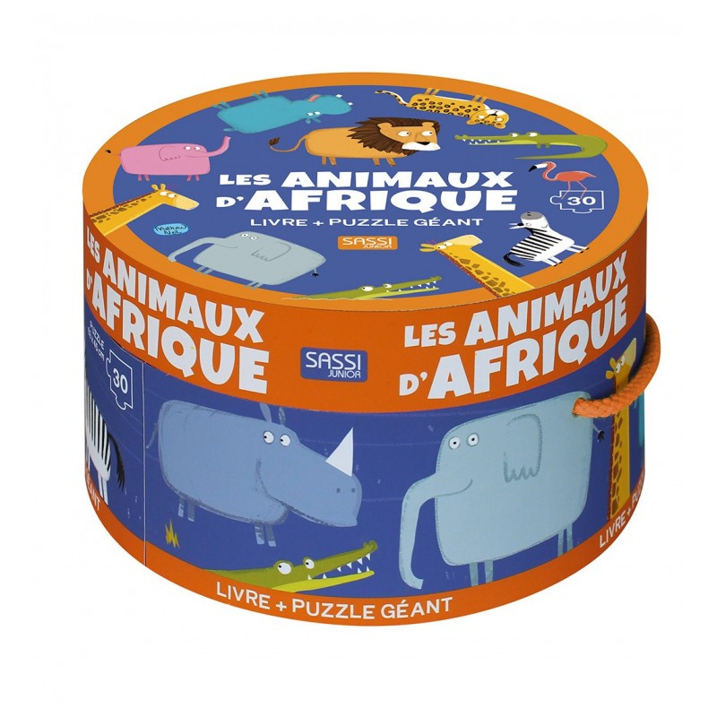 Puzzle rond - Les Animaux d'Afrique