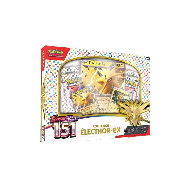 Pokémon EV3.5 : Coffret Électhor-ex Pokémon 151 Pokémon EV3.5 : Coffret Électhor-ex Pokémon 151