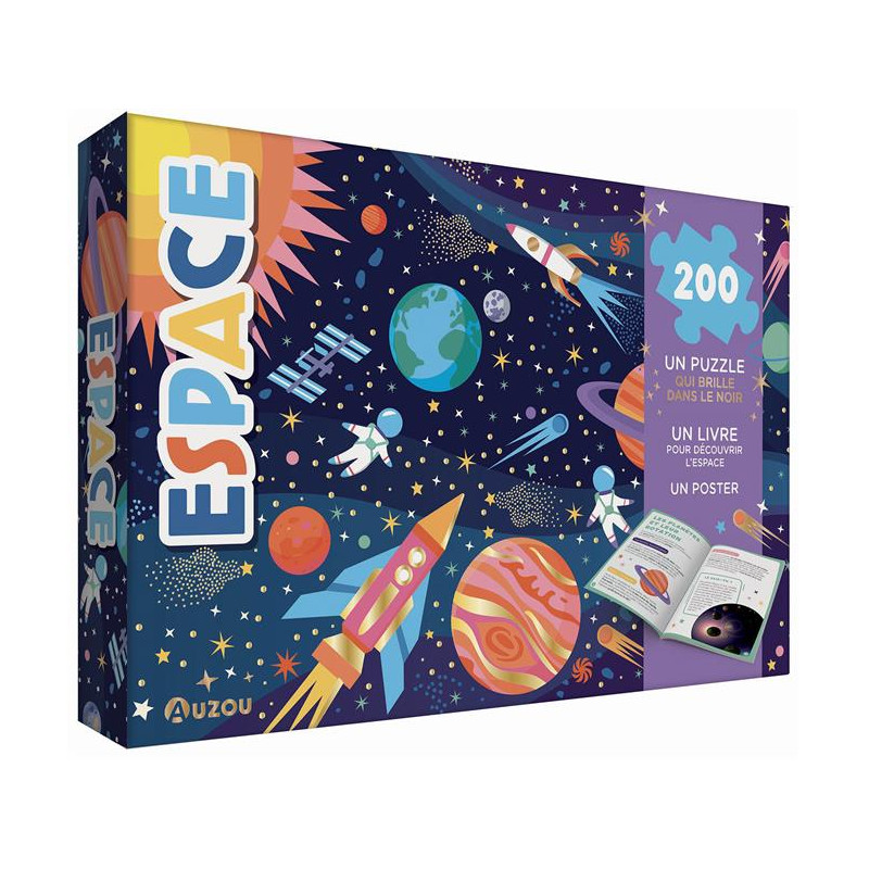 Espace : un puzzle - un livre - un poster