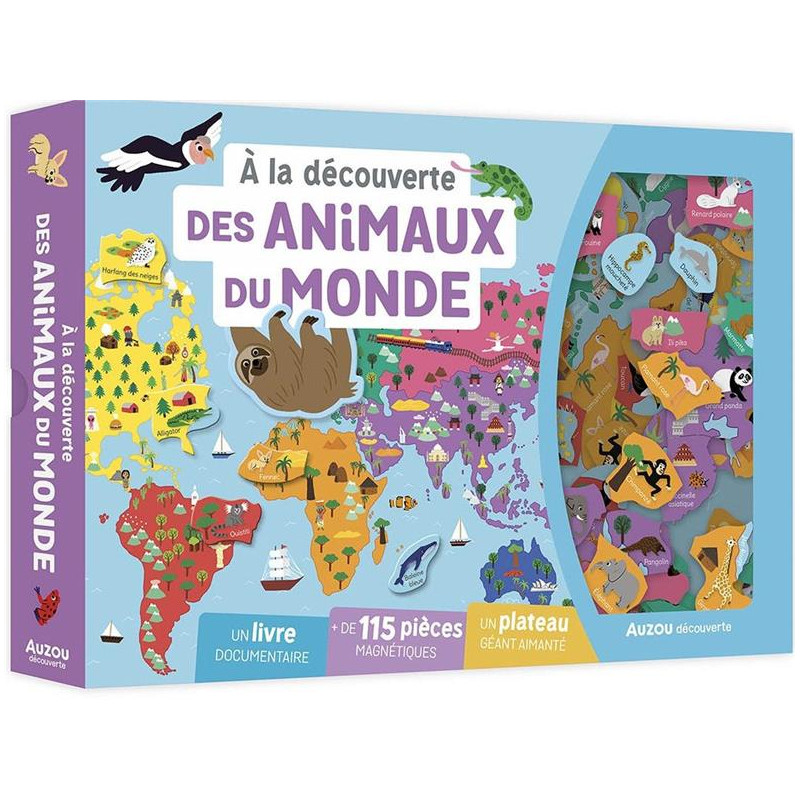 À LA DÉCOUVERTE DES ANIMAUX DU MONDE (Coffret magnétique)