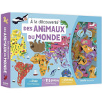Maquettes 3D pour enfants - À LA DÉCOUVERTE DES ANIMAUX DU MONDE (Coffret magnétique) - Livraison rapide Tunisie