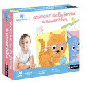 Puzzles pour enfants - Petit Nathan - 4 animaux de la ferme à assembler - Livraison rapide Tunisie