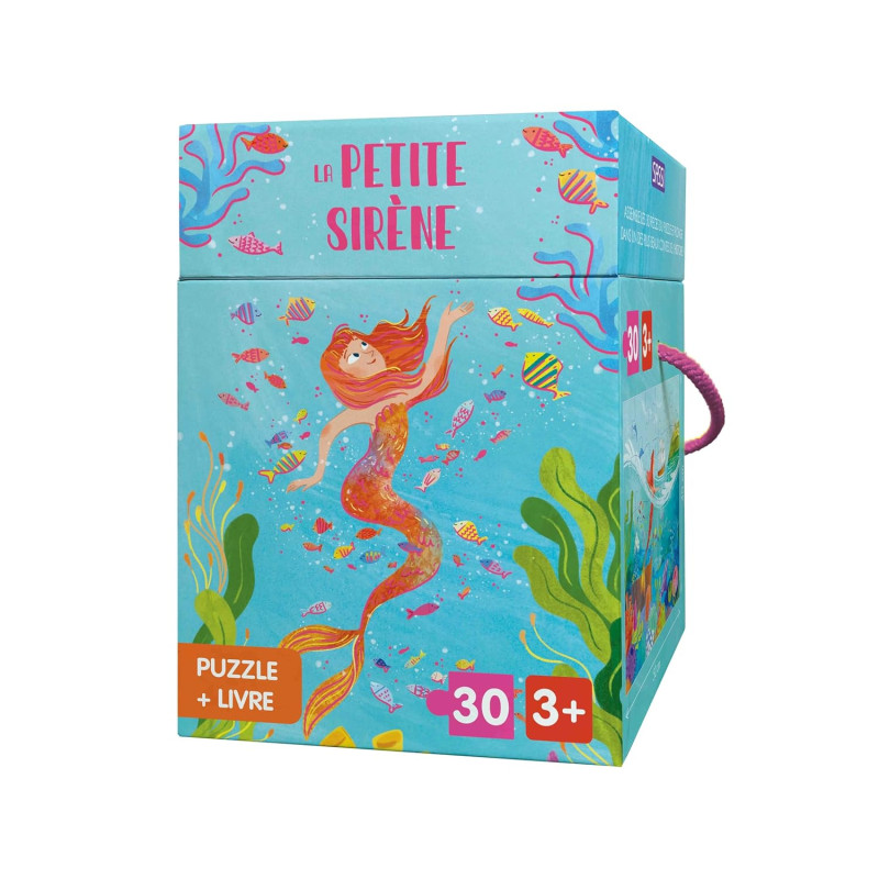 PUZZLE 30 pièces + LIVRE - LA PETITE SIRÈNE PUZZLE 30 pièces + LIVRE - LA PETITE SIRÈNE
