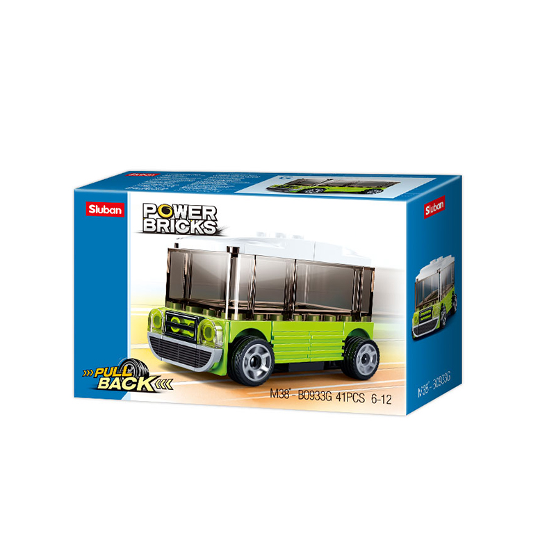 Power bricks 4 Pull back : Autobus Power bricks 4 Pull back : Autobus